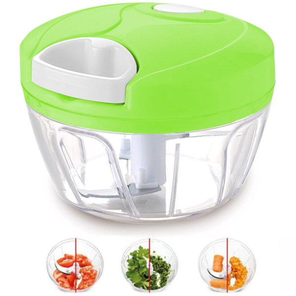 Manual Food Chopper Pull Cord Vegetable 1000W Hand Blender Kitchen